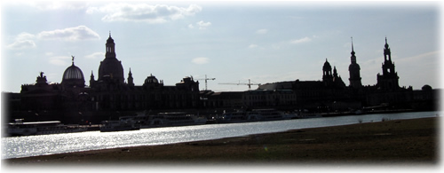 Dresden Blick über die Elbe